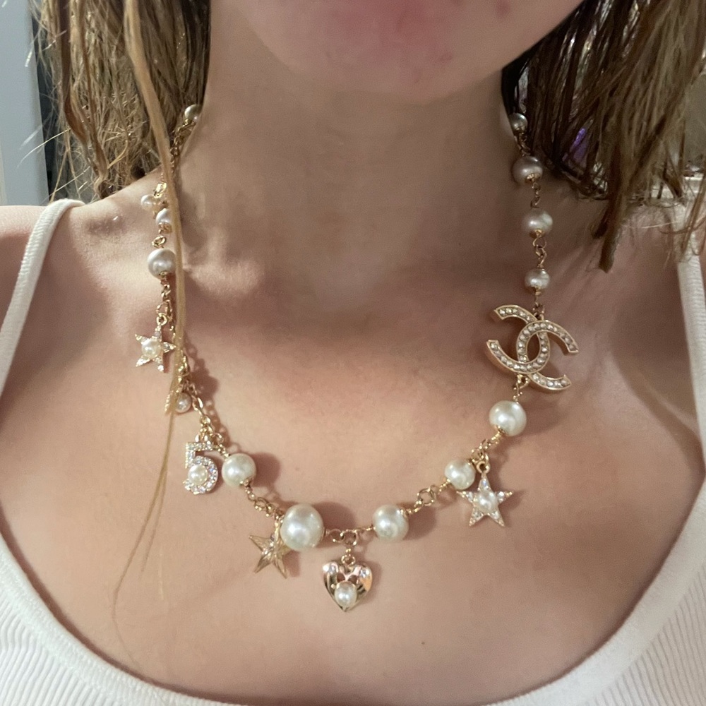 A vintage chanel necklace.